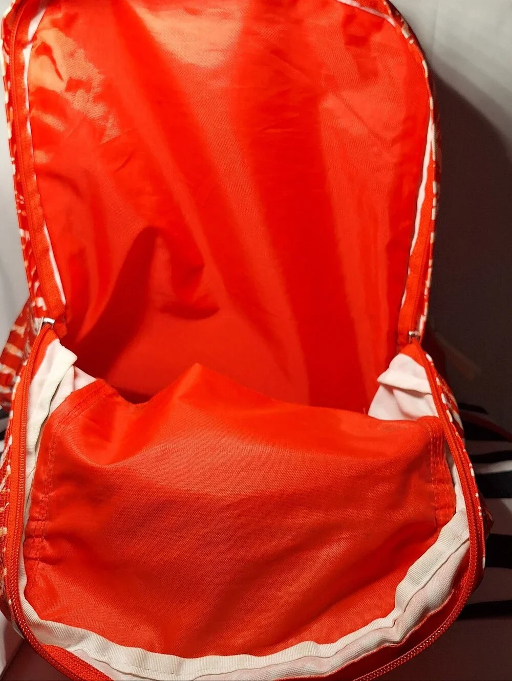 Jansport Backpack, Zebra Stripes, Red & White